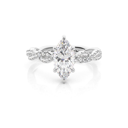 2.00 Carat Platin Halo Verlobungsringe