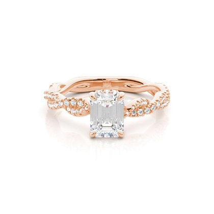 2.00 Carat Rotgold Halo Verlobungsringe