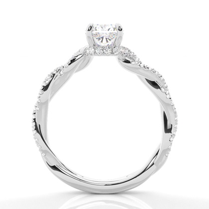 2.00 Carat Platin Halo Verlobungsringe