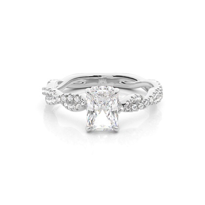 3.00 Carat Platin Halo Verlobungsringe