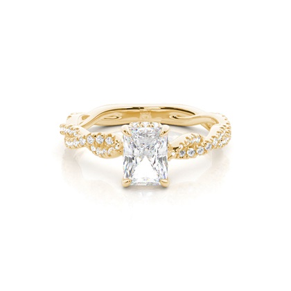 2.00 Carat Gelbgold Halo Verlobungsringe