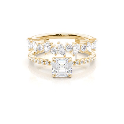 Asscher Diamond Rings