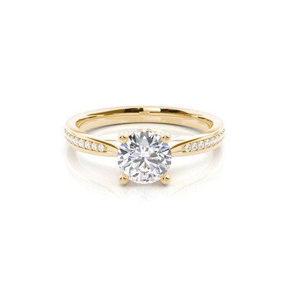 3.00 Carat Gelbgold Halo Verlobungsringe