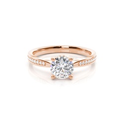 Hidden Halo Diamond Engagement Rings
