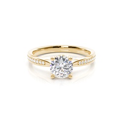Hidden Halo Diamond Engagement Rings