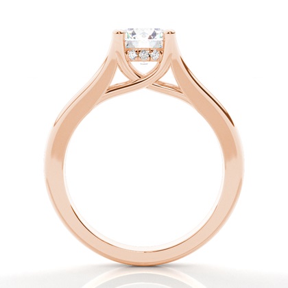 3.00 Carat Rotgold Halo Verlobungsringe