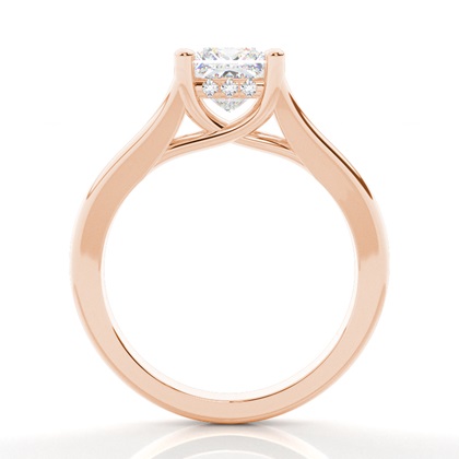2.00 Carat Rotgold Halo Verlobungsringe