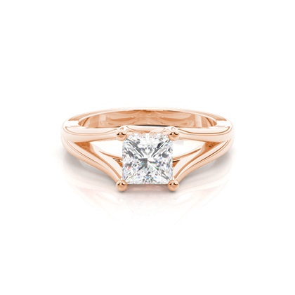 2.00 Carat Rotgold Halo Verlobungsringe