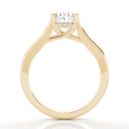 2.00 Carat Gelbgold Halo Verlobungsringe