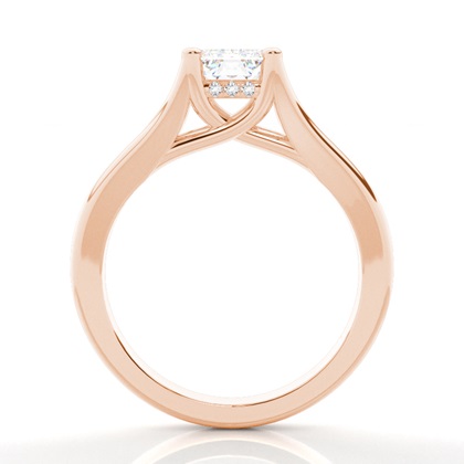 2.00 Carat Rotgold Halo Verlobungsringe