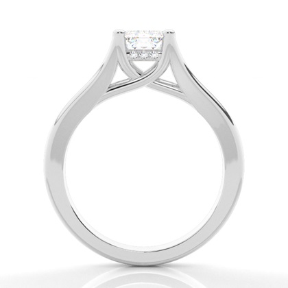 1.00 Carat Weißgold Halo Verlobungsringe