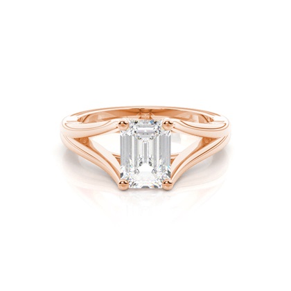 2.00 Carat Rotgold Halo Verlobungsringe