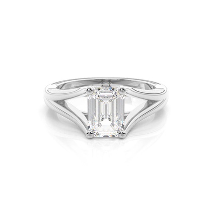 1.00 Carat Weißgold Halo Verlobungsringe