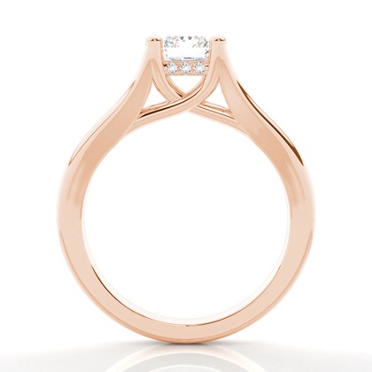 2.00 Carat Rotgold Halo Verlobungsringe