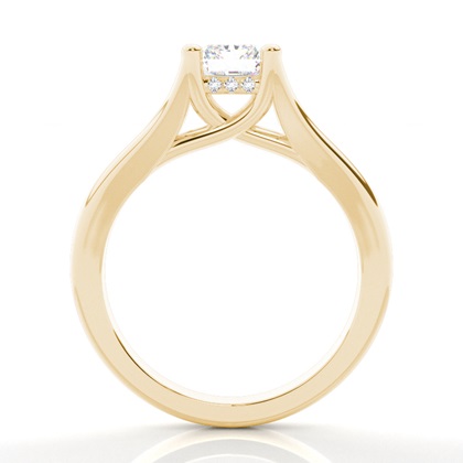 2.00 Carat Gelbgold Halo Verlobungsringe