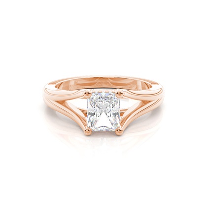 2.00 Carat Rotgold Halo Verlobungsringe