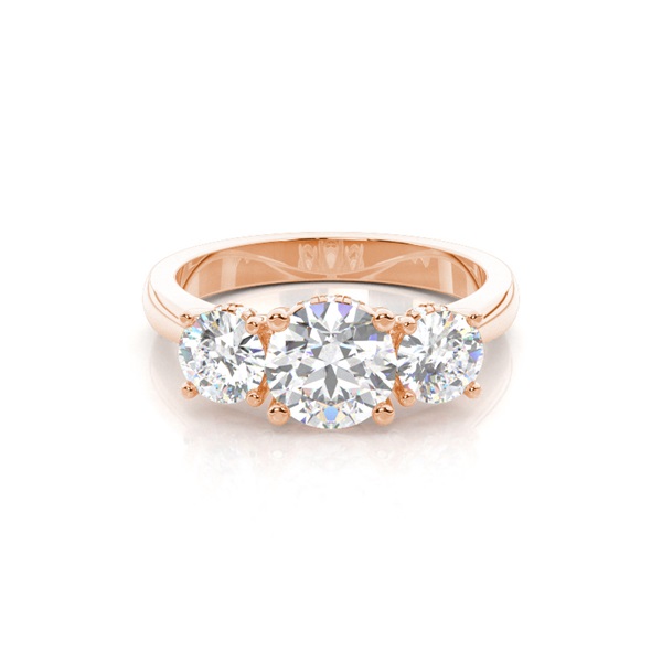 Trilogy Hidden Halo Engagement Rings