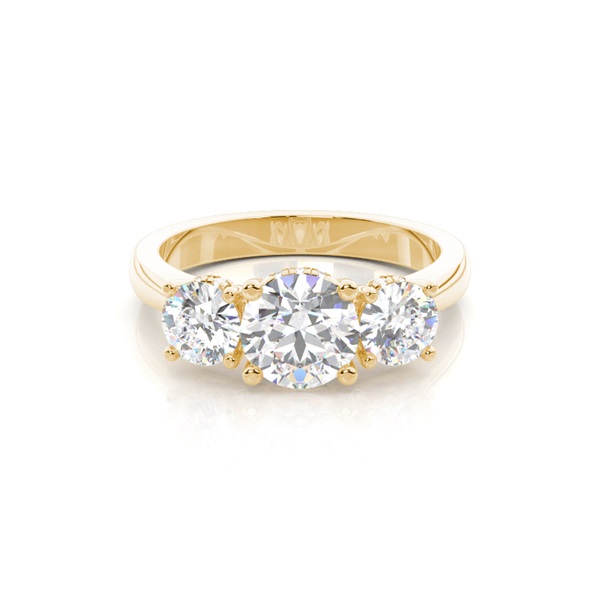 Trilogy Hidden Halo Engagement Rings