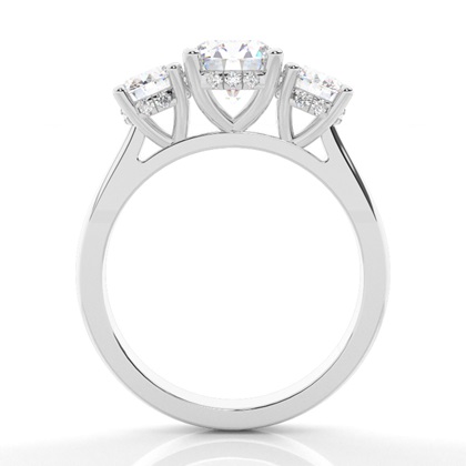 Brilliant Platin Trilogie Verlobungsringe