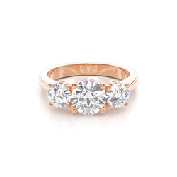 Trilogy Hidden Halo Engagement Rings