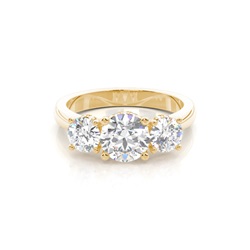 Trilogy Hidden Halo Engagement Rings