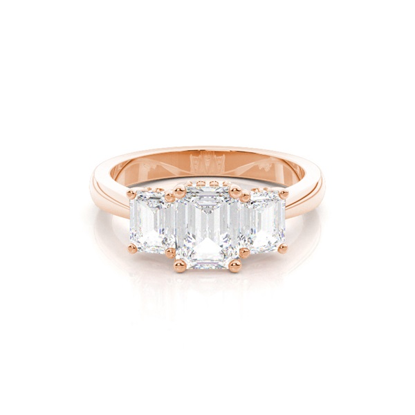 Trilogy Hidden Halo Engagement Rings