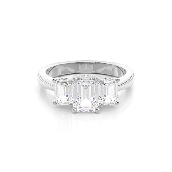 Trilogy Hidden Halo Engagement Rings