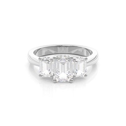 Trilogy Hidden Halo Engagement Rings