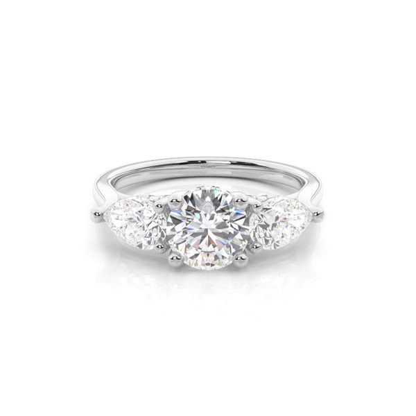 Trilogy Hidden Halo Engagement Rings