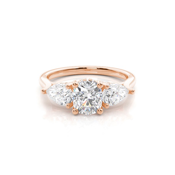 Trilogy Hidden Halo Engagement Rings