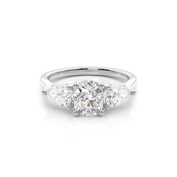 Trilogy Hidden Halo Engagement Rings