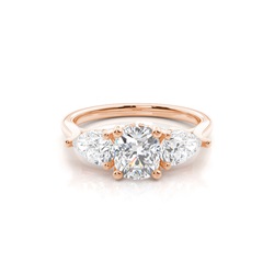 Trilogy Hidden Halo Engagement Rings