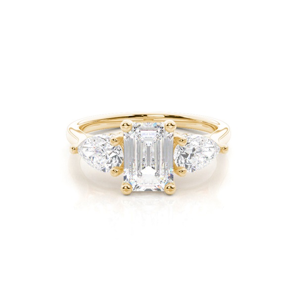 Trilogy Hidden Halo Engagement Rings