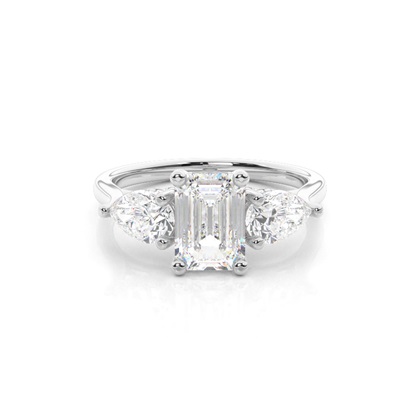 White Gold Trilogy Engagement Rings