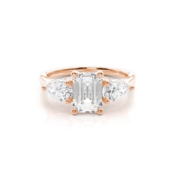 Trilogy Hidden Halo Engagement Rings