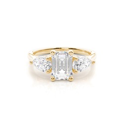 Trilogy Hidden Halo Engagement Rings
