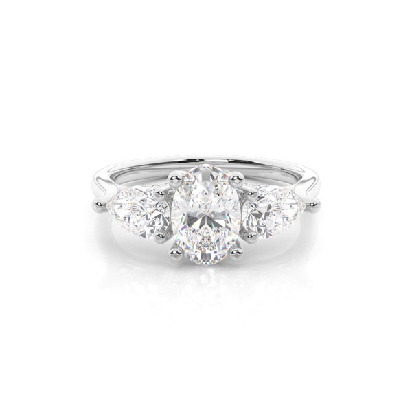 Trilogy Hidden Halo Engagement Rings
