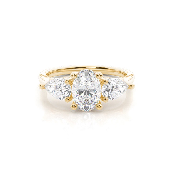 Trilogy Hidden Halo Engagement Rings