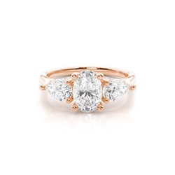 Trilogy Hidden Halo Engagement Rings