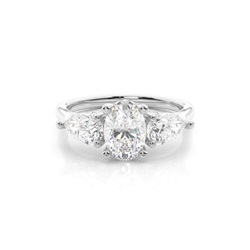 Trilogy Hidden Halo Engagement Rings