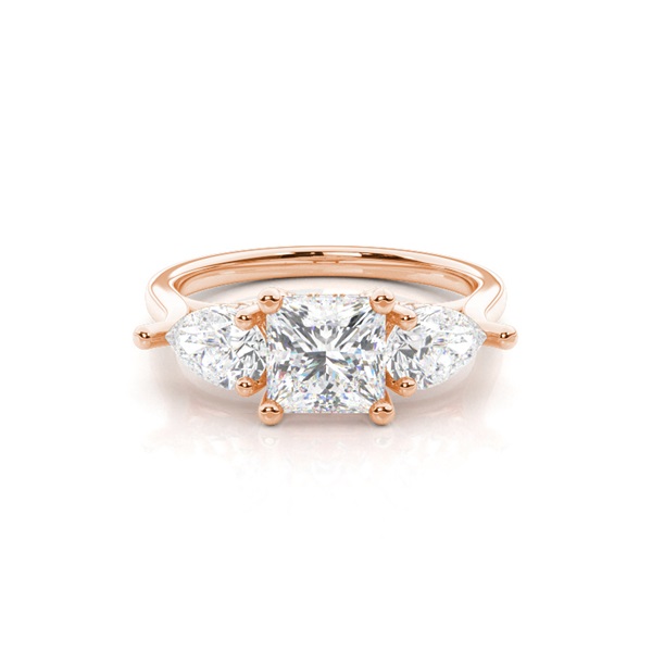 Trilogy Hidden Halo Engagement Rings