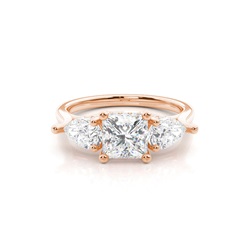 Trilogy Hidden Halo Engagement Rings