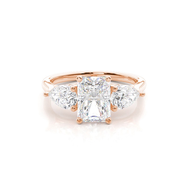 Trilogy Hidden Halo Engagement Rings