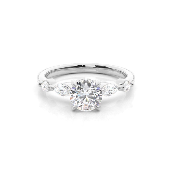 Hidden Halo Diamond Engagement Rings