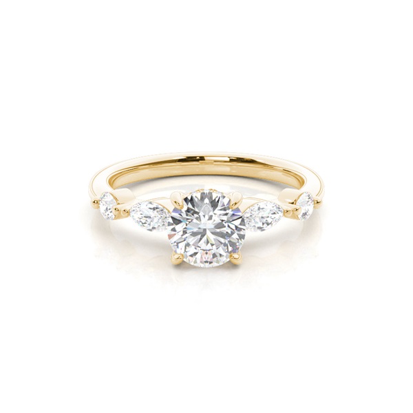 Hidden Halo Diamond Engagement Rings