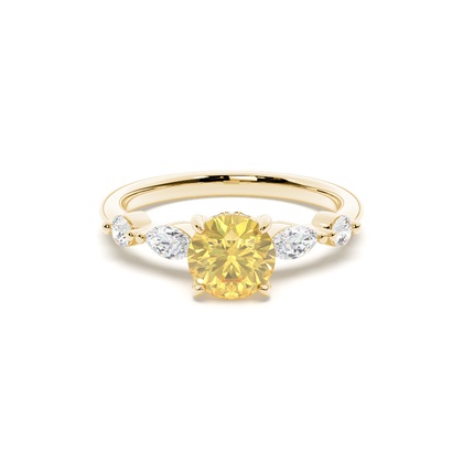 Yellow Gold Yellow Diamond Engagement Rings