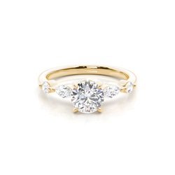 Hidden Halo Diamond Engagement Rings