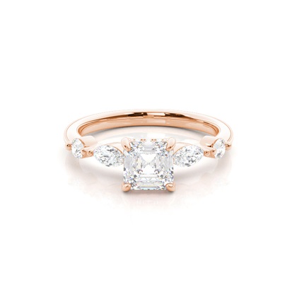 Asscher Diamond Rings