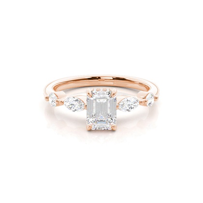 Emerald-Cut Diamond Rings