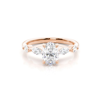 Oval Cut Diamond Rings